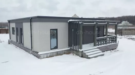 Реализованный проект современного  дома быстрой сборки EFFECT